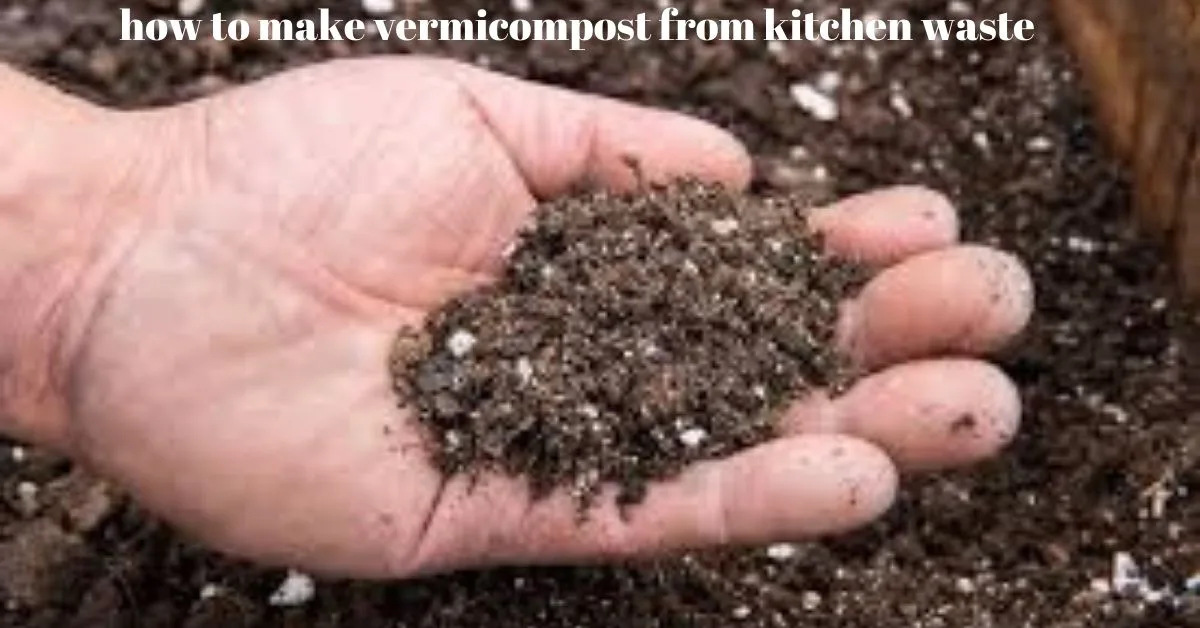 how to make vermicompost from kitchen waste